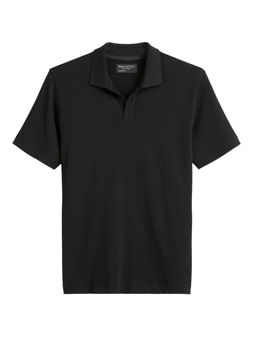 Textured polo shirt - Black