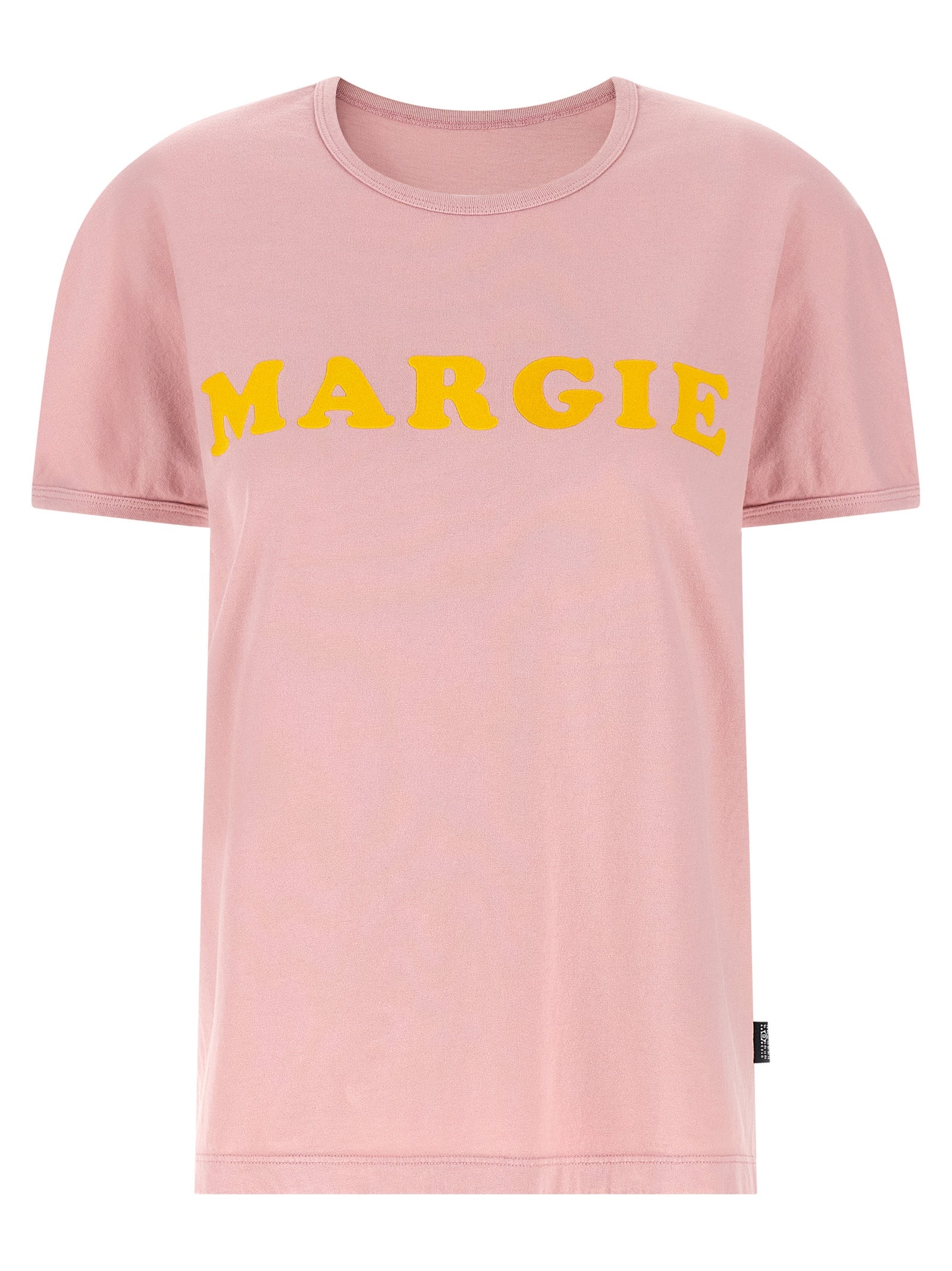 Flocked Logo T-Shirt — Pink