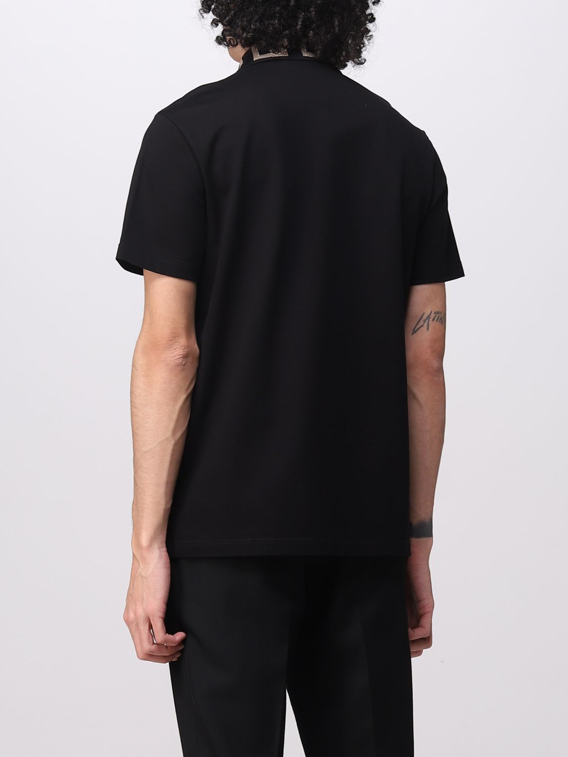 Polo Shirt Men color Black
