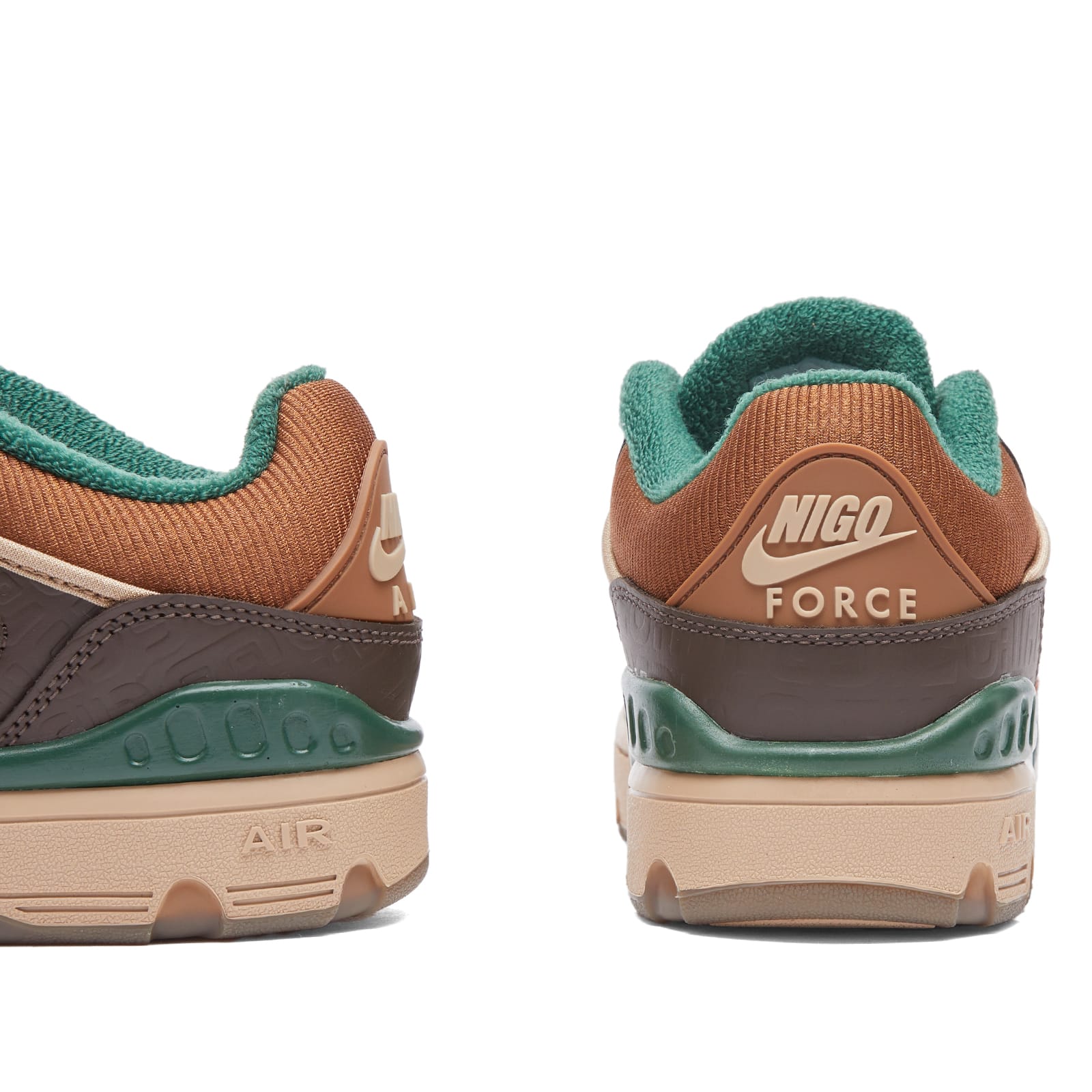 X Nigo Air Force 3 Low SP Sneaker in Brown/Hemp/Pecan