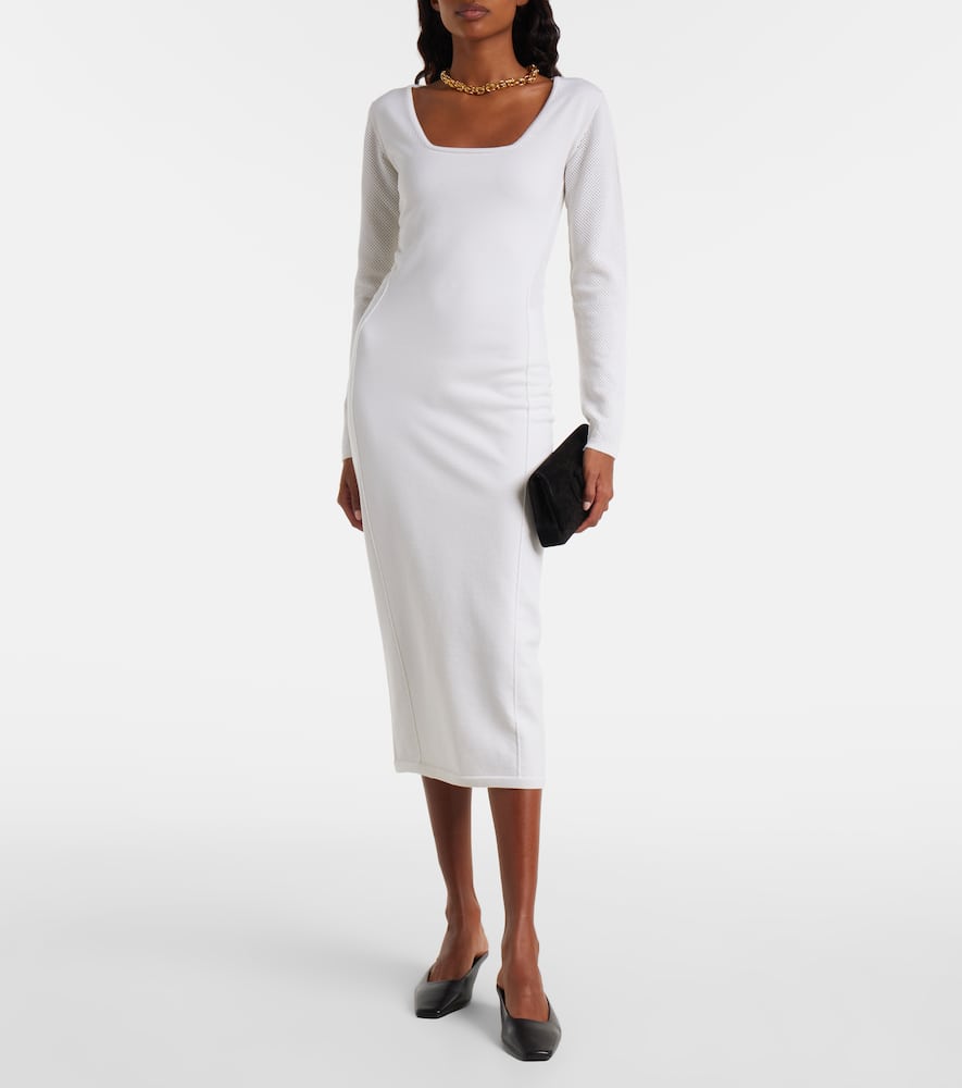 Sophia wool-blend midi dress