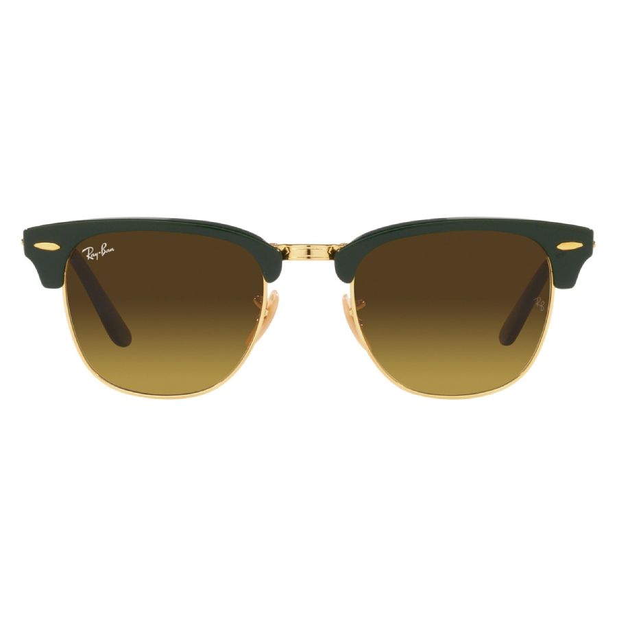 Clubmaster Folding Brown Gradient Square Unisex Sunglasses RB2176 136885