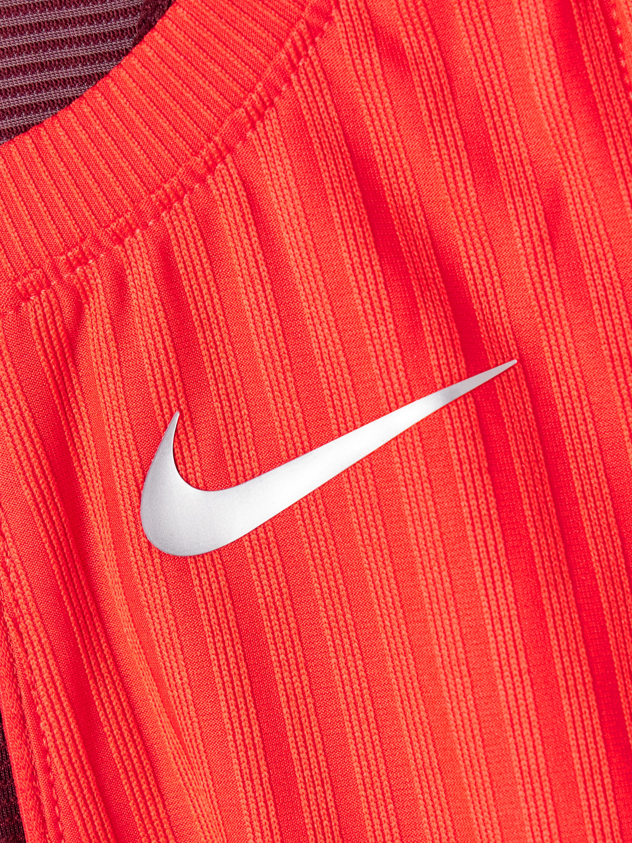 Court Slam Cutout Mesh-trimmed Ribbed Dri-fit Tennis Tank - Red