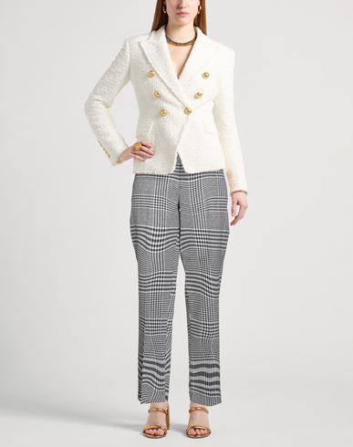 Woman Pants Black Size 4 Wool, Polyamide