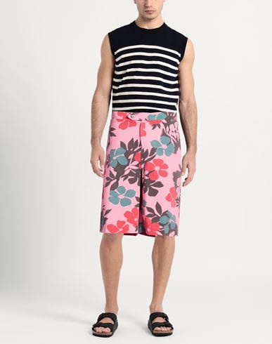 Man Shorts & Bermuda Shorts Pink Size XXS Cotton