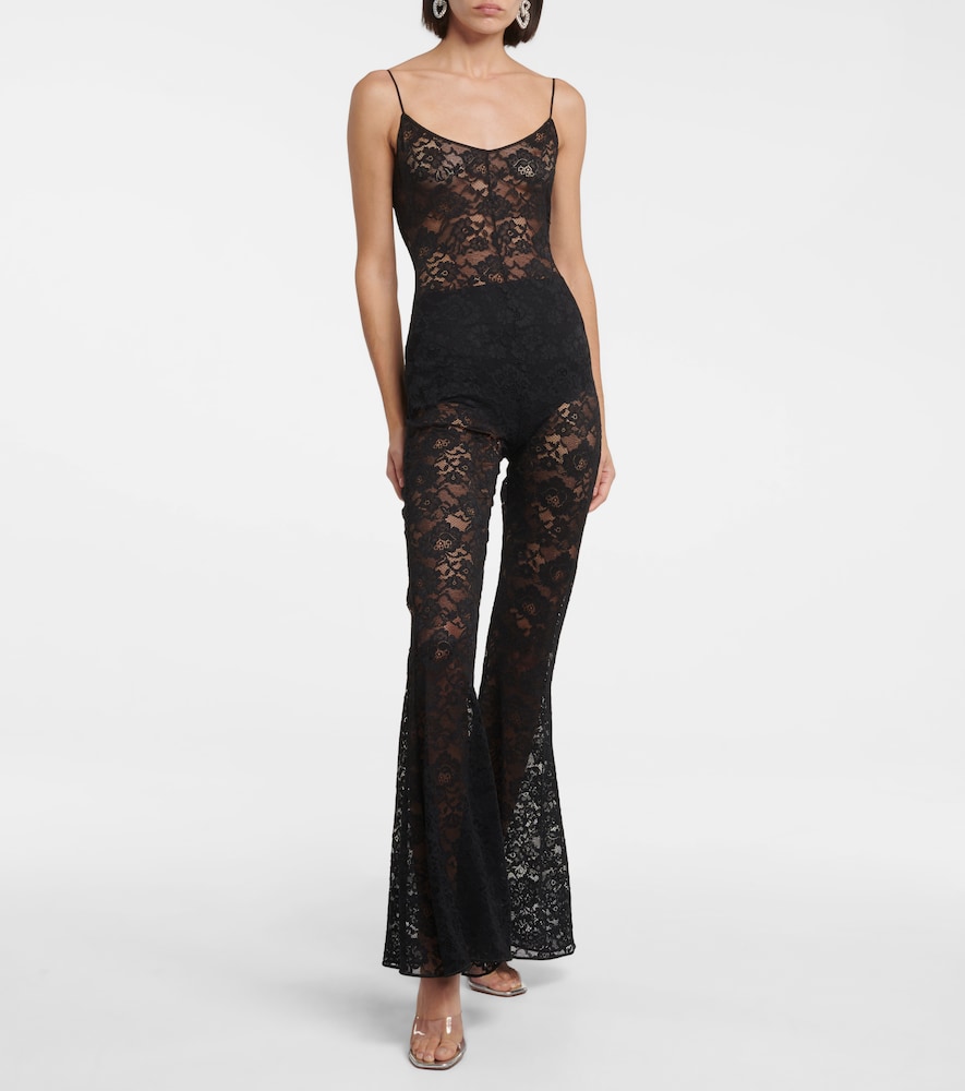 O-Lover floral lace jumpsuit