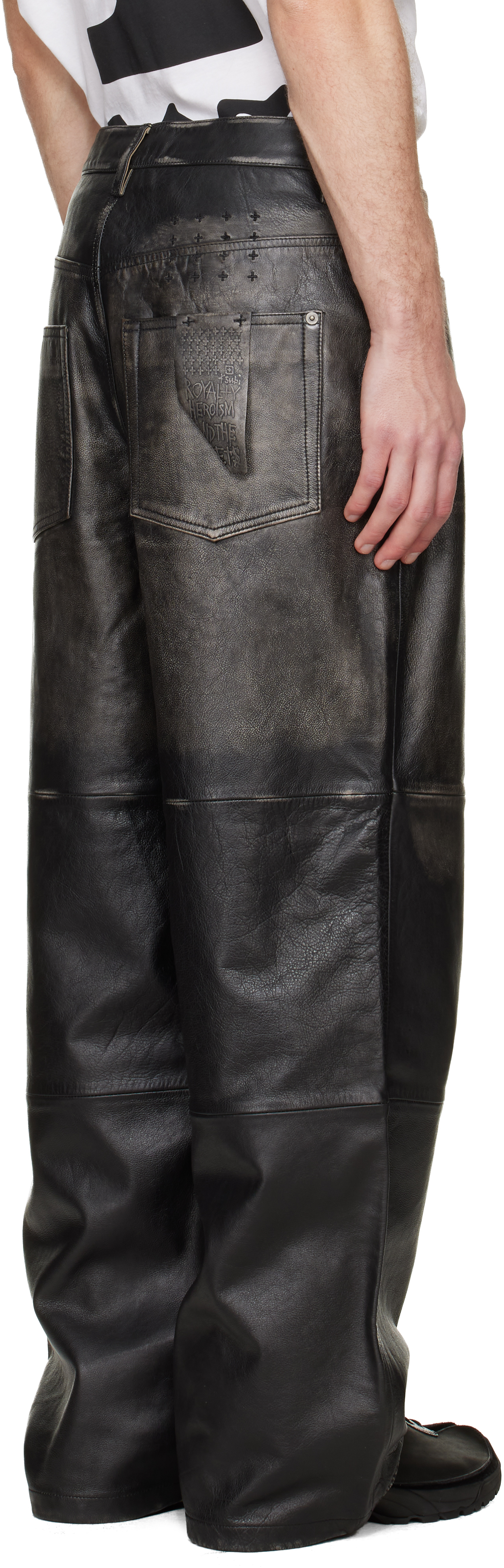 Black Blackjack MAXX Leather Pants