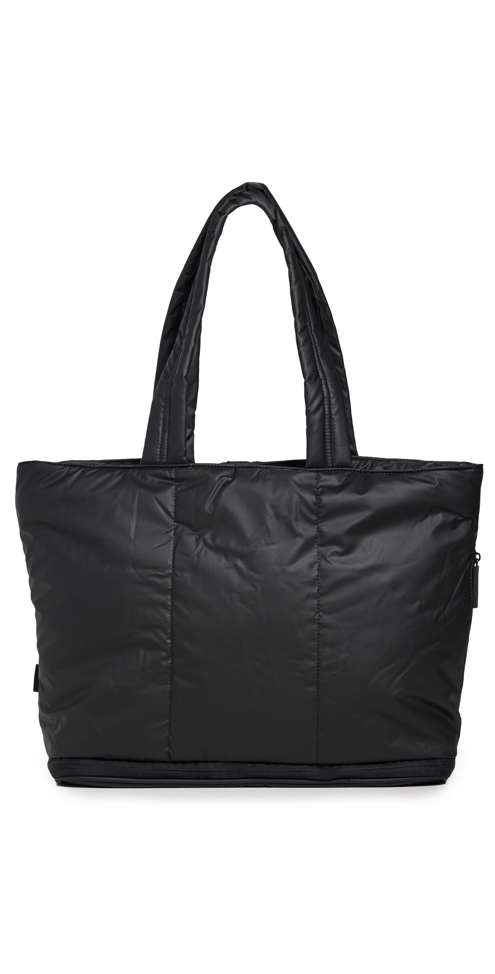 Luka Expandable Laptop Tote Bag Matte Black One Size