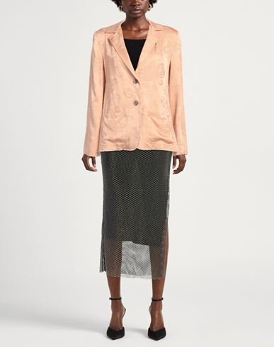 Semicouture Woman Blazer Apricot Size 10 Viscose, Acetate