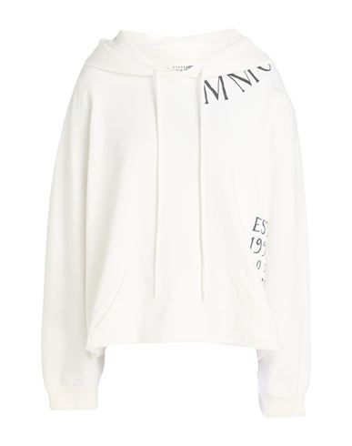 Woman Sweatshirt White Size L Cotton