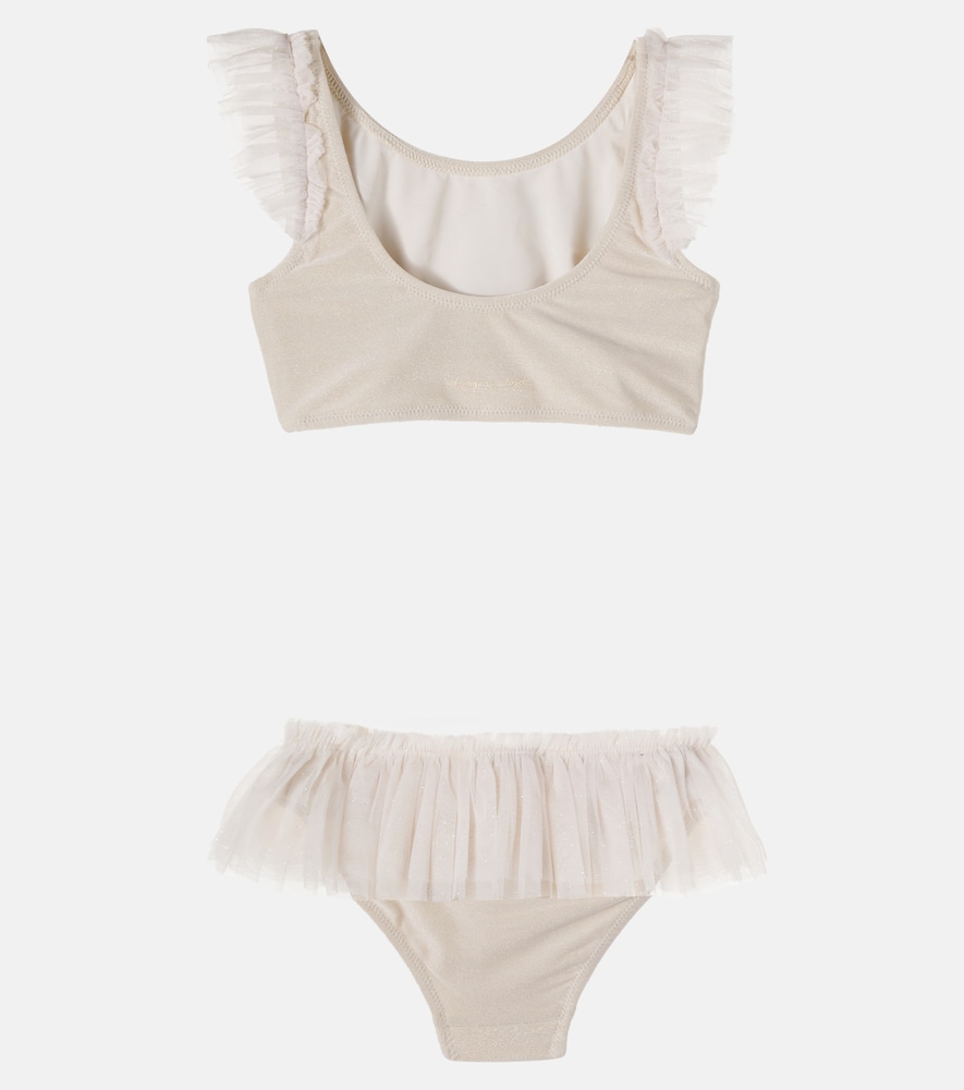 Konges Sløjd Amandine sequined tulle-trimmed bikini