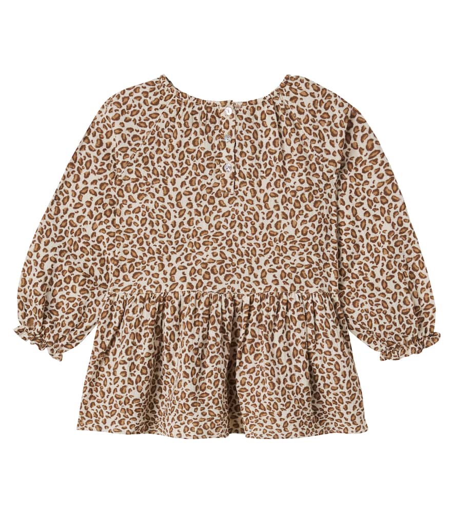 Konges Sløjd Coco leopard-print cotton blouse