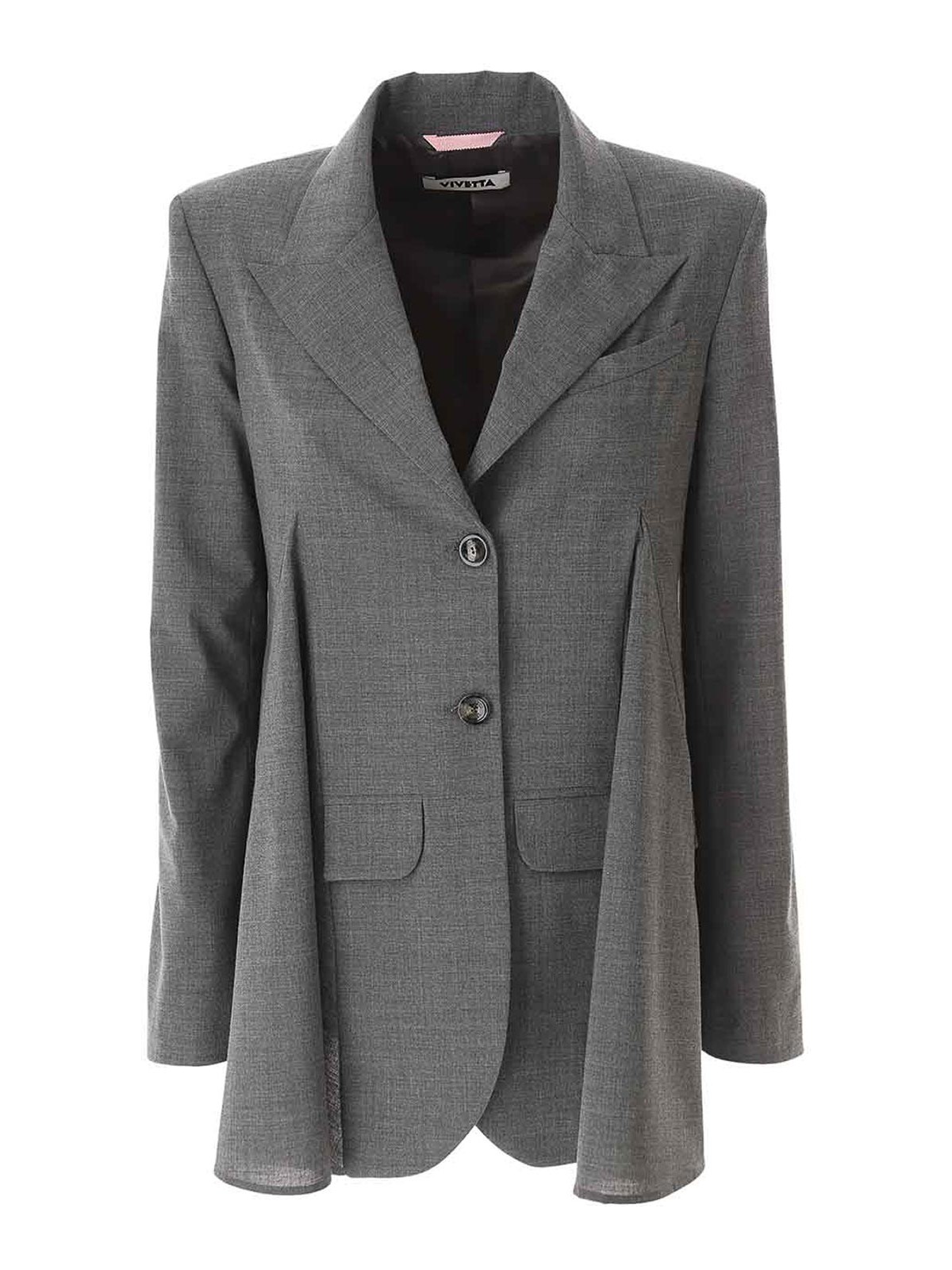 Light Wool Blazer With Slices