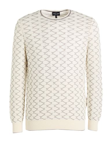 Man Sweater Off white Size 38 Cotton, Cashmere