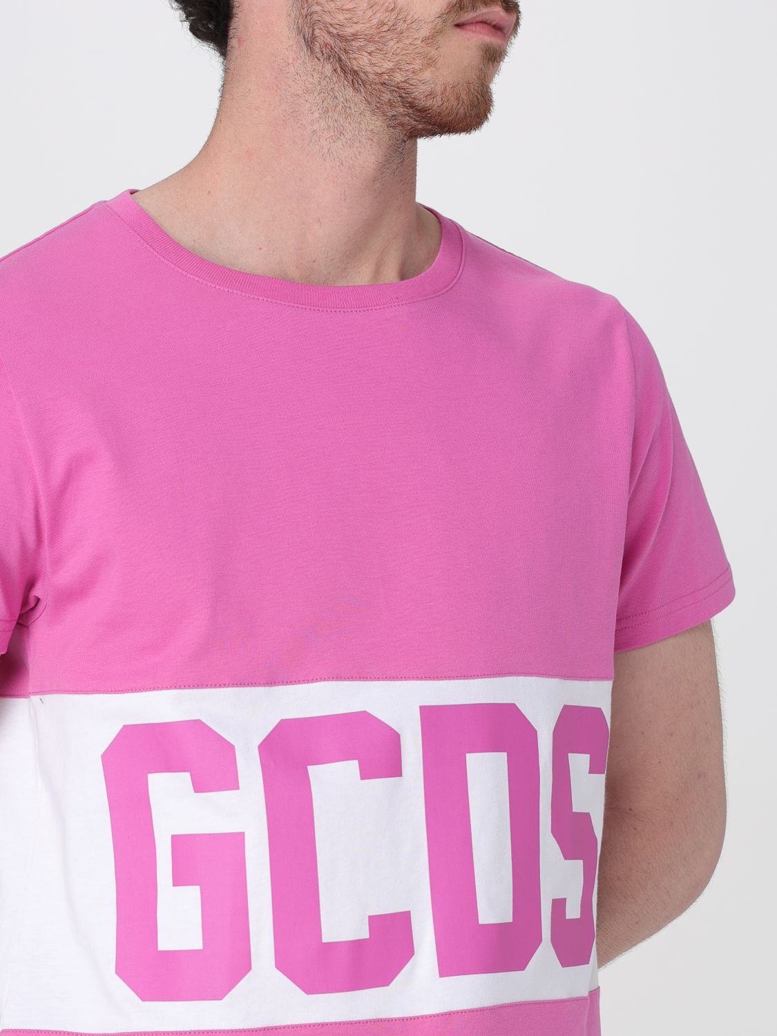 T-Shirt GCDS Men color Fuchsia