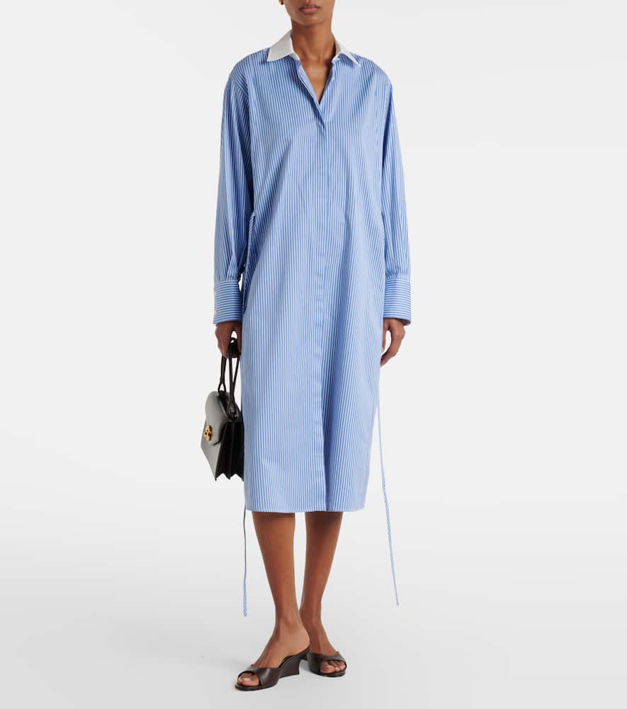 Floyd pinstripe cotton poplin shirt dress