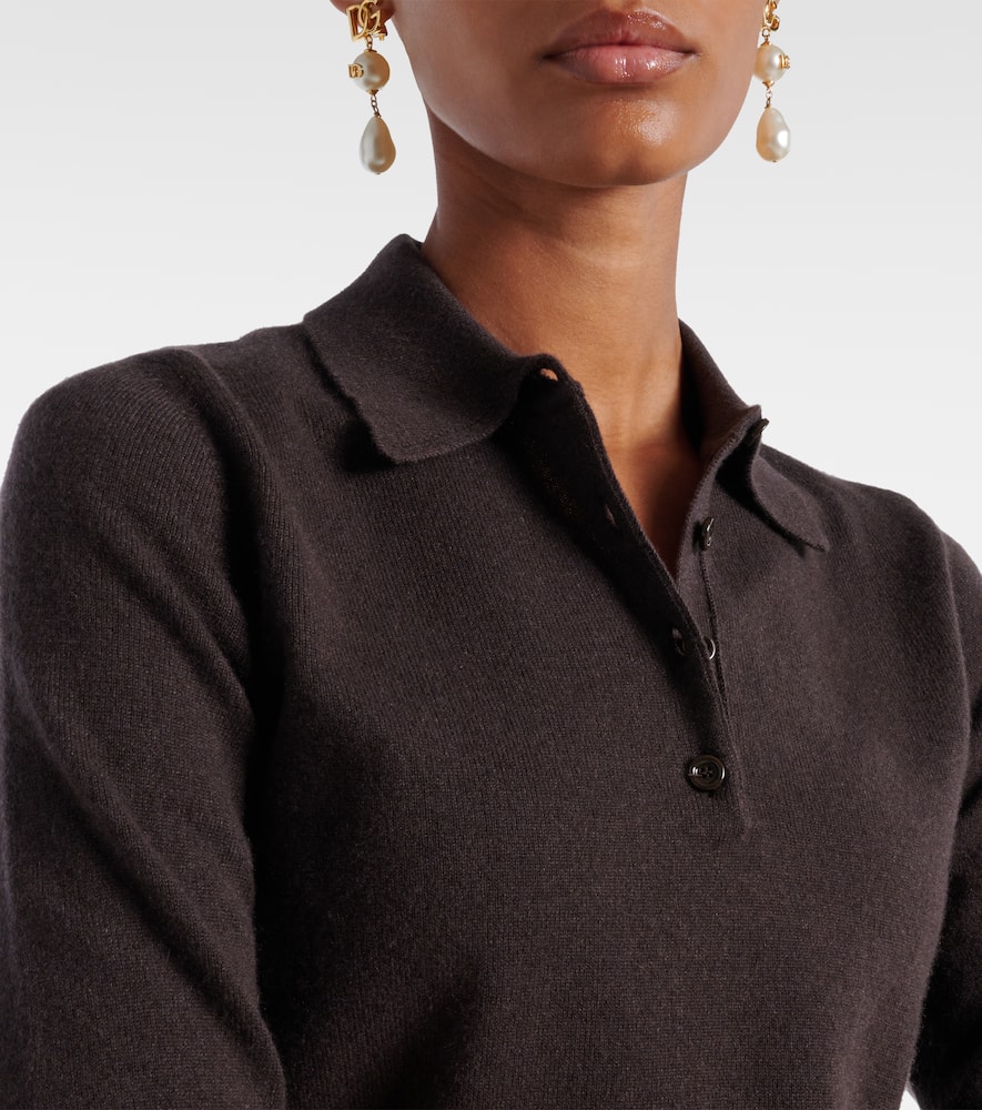 Cashmere polo sweater