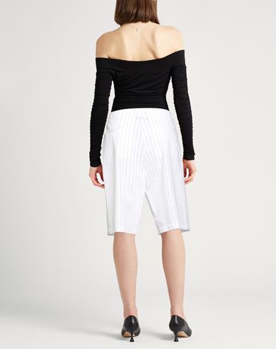 Woman Shorts & Bermuda Shorts White Size 2 Cotton, Polyamide