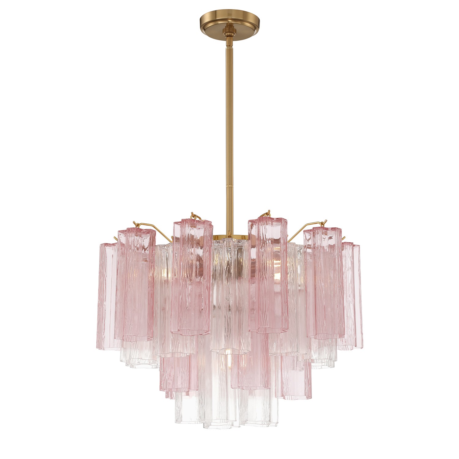 Aged Brass Chandelier from the Addis Collection