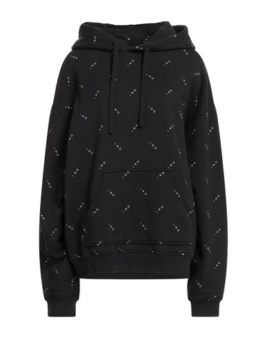 Woman Sweatshirt Black Size XL Cotton