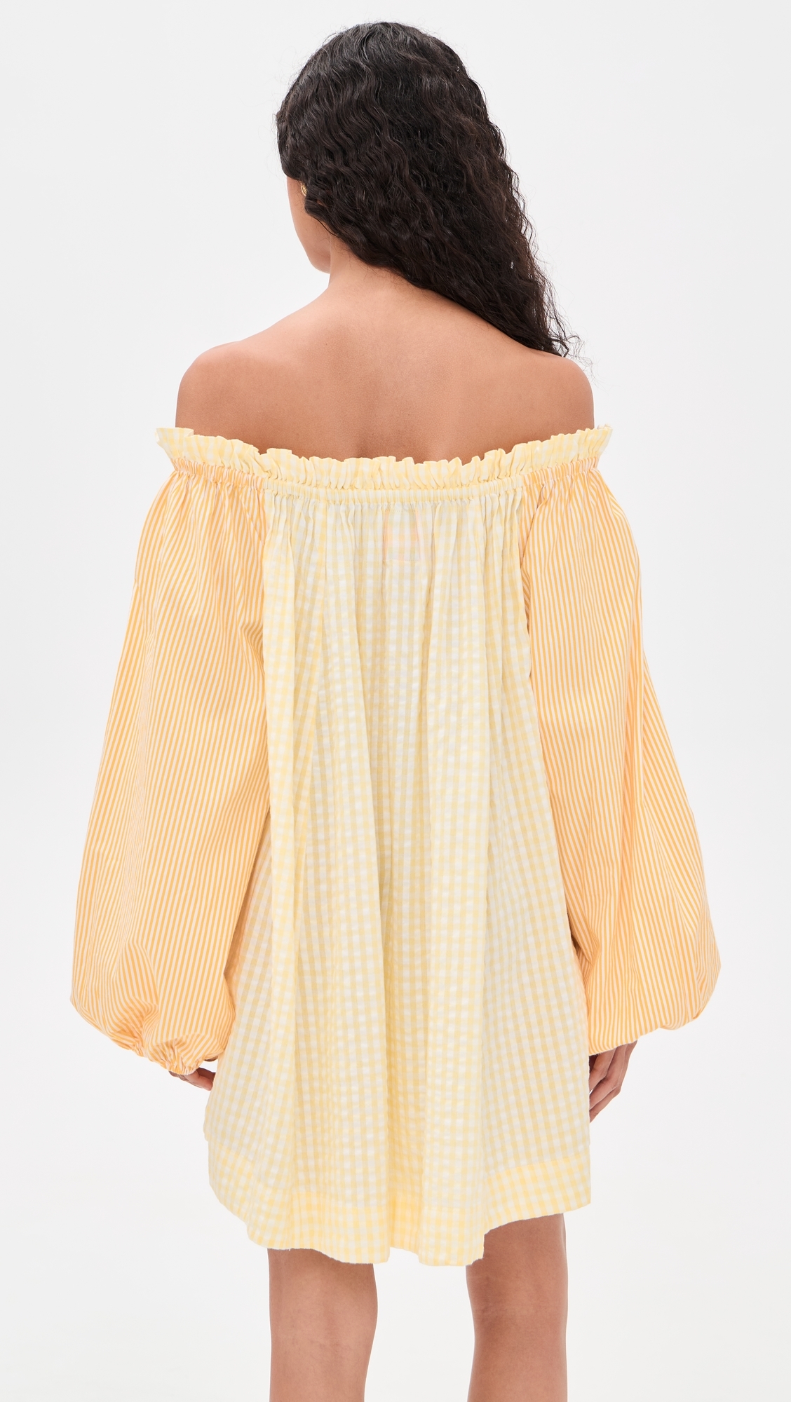 Worth Mini Dress Daffodil Combo Stripe One Size