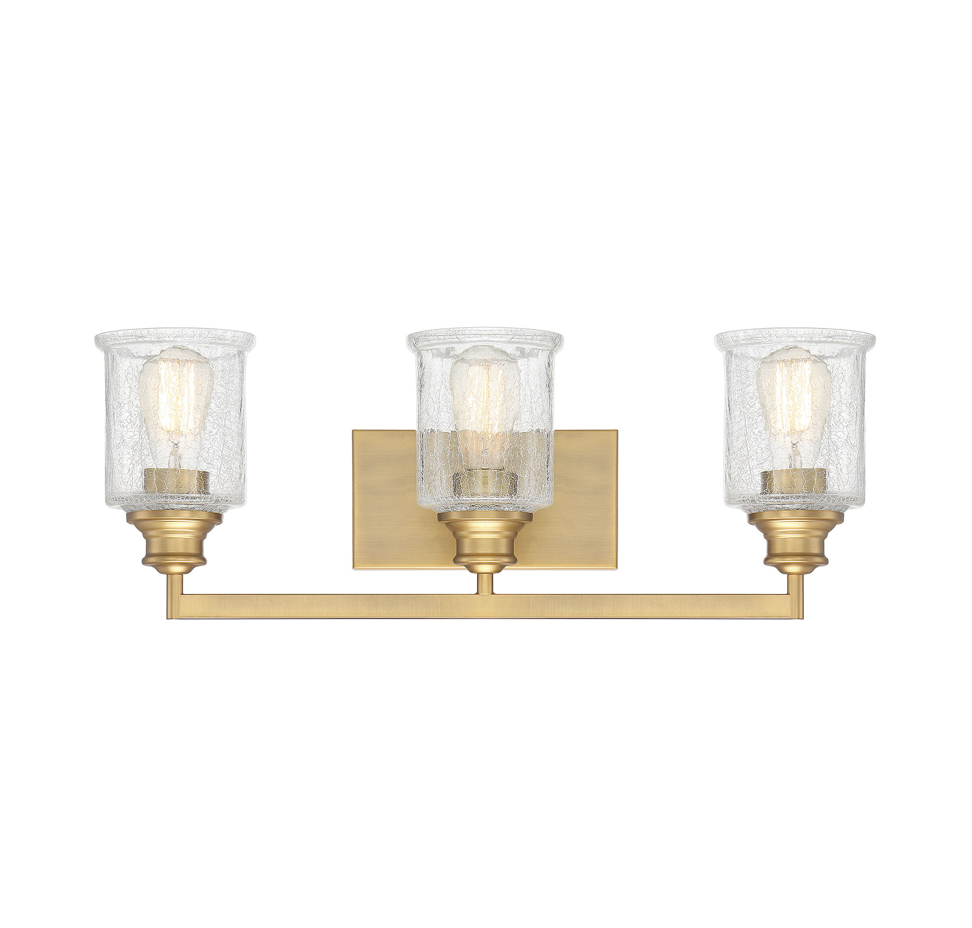 Savoy House Hampton 3-Light Bathroom Vanity Light in Warm Bras