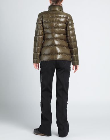 Woman Puffer Military green Size 6 Polyamide