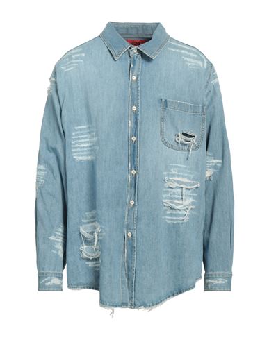 Man Denim shirt Blue Size M Cotton