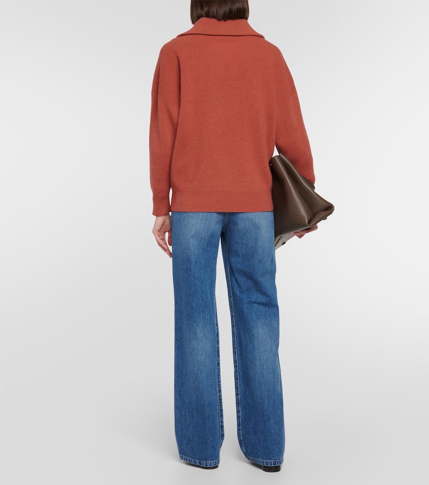 Cashmere polo sweater