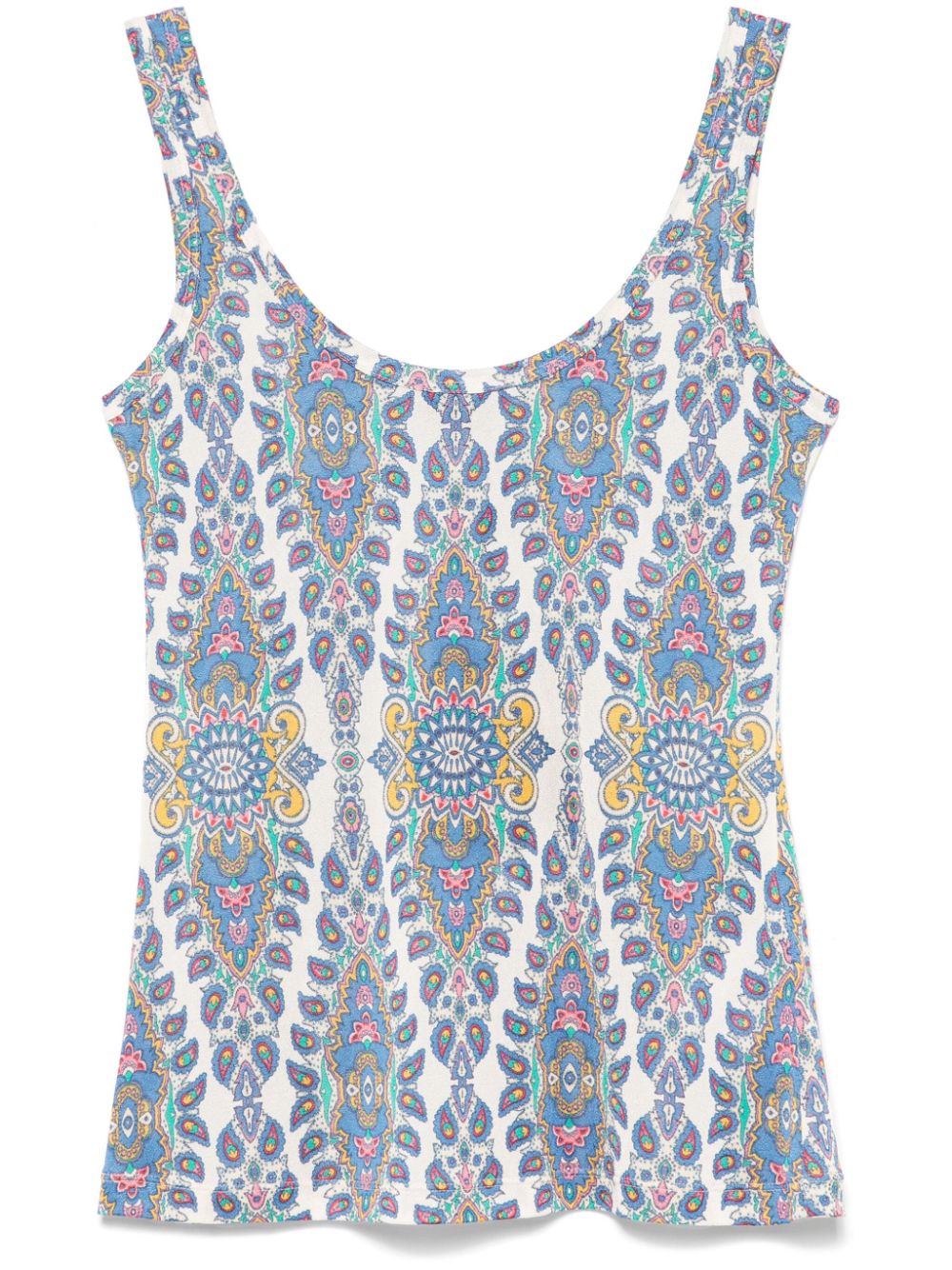 Paisley-print top - Neutrals