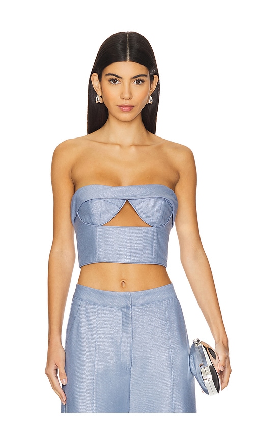 Sabina Musayev Tyrian Top in Blue. - S also in