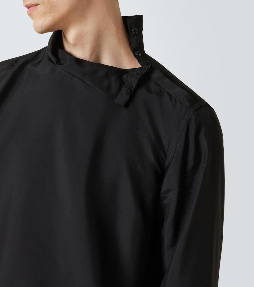Silk turtleneck sweater
