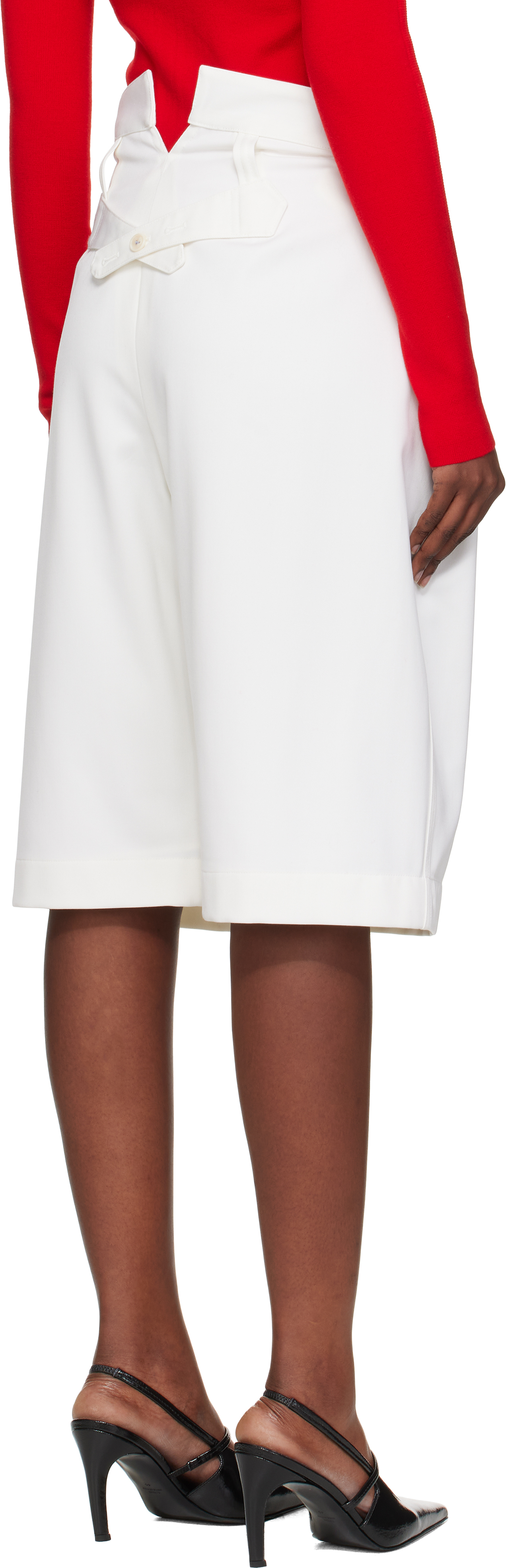 Off-White Tab Detail Shorts