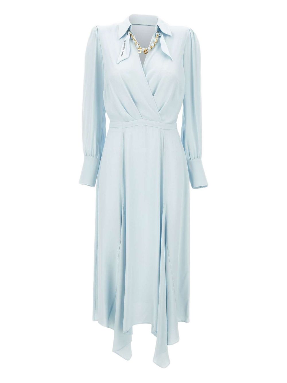 Elisabetta Franchi georgette midi dress - Blue