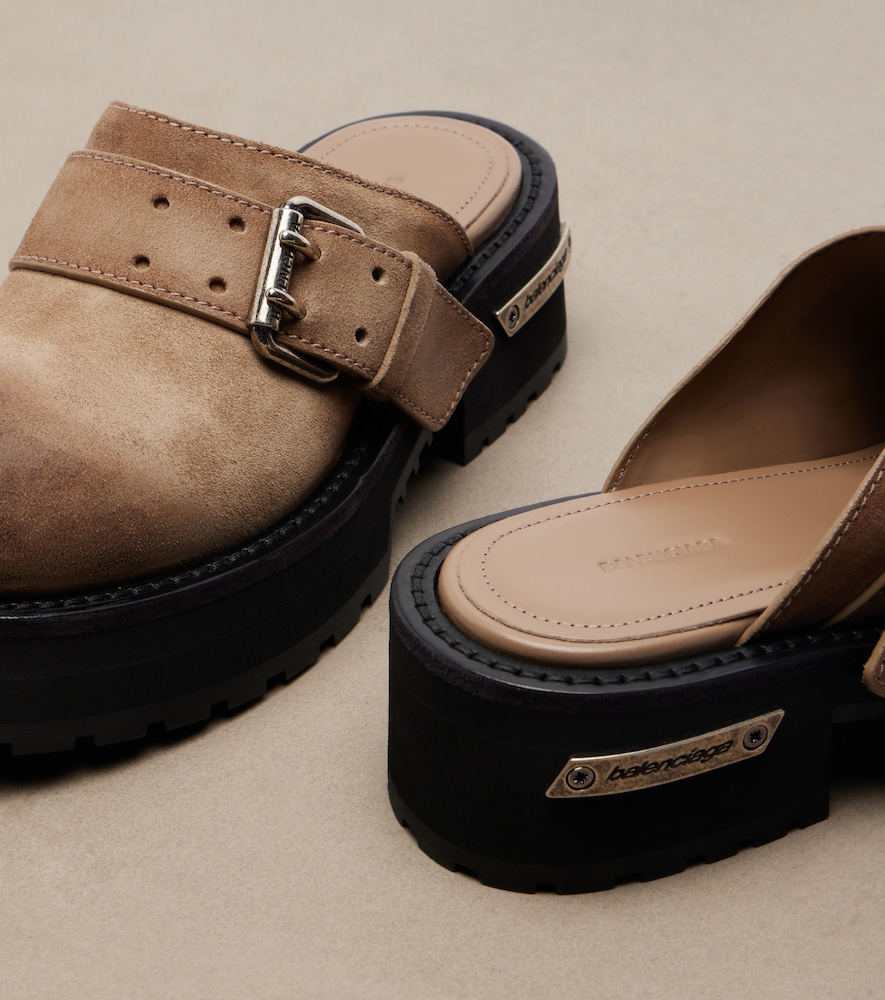 Venom leather mules