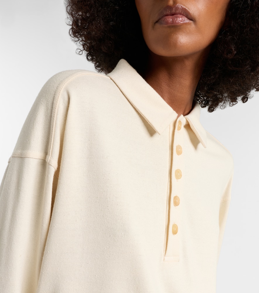 Faithful silk jersey polo sweater