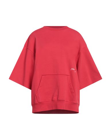 Hinnominate Man Sweatshirt Red Size L Cotton, Elastane