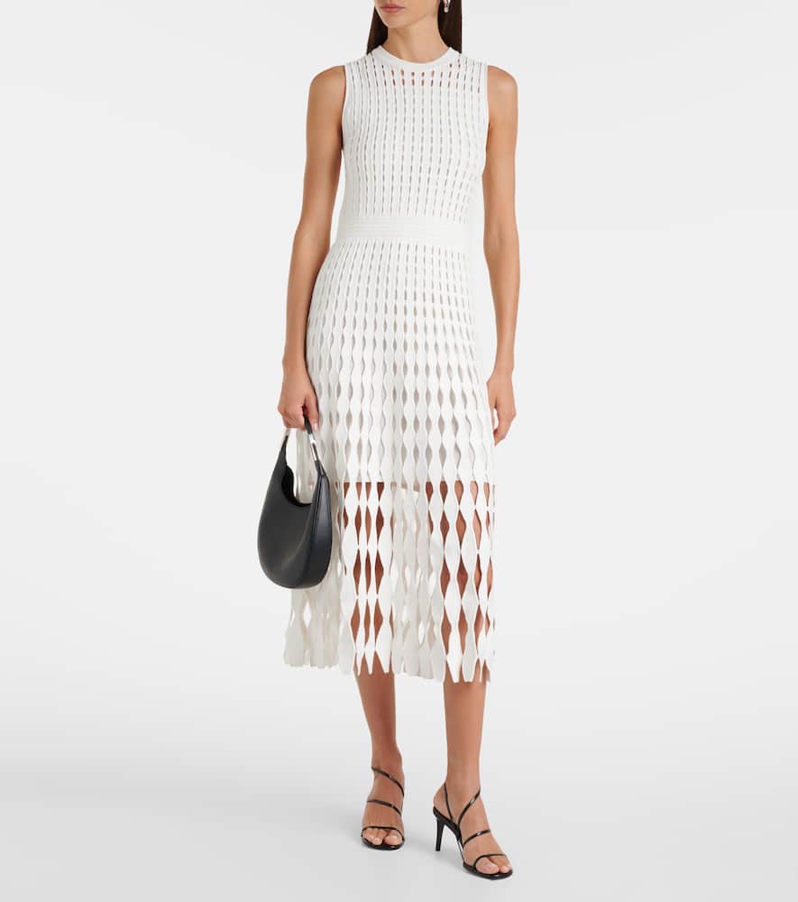 Zyla open-knit midi dress