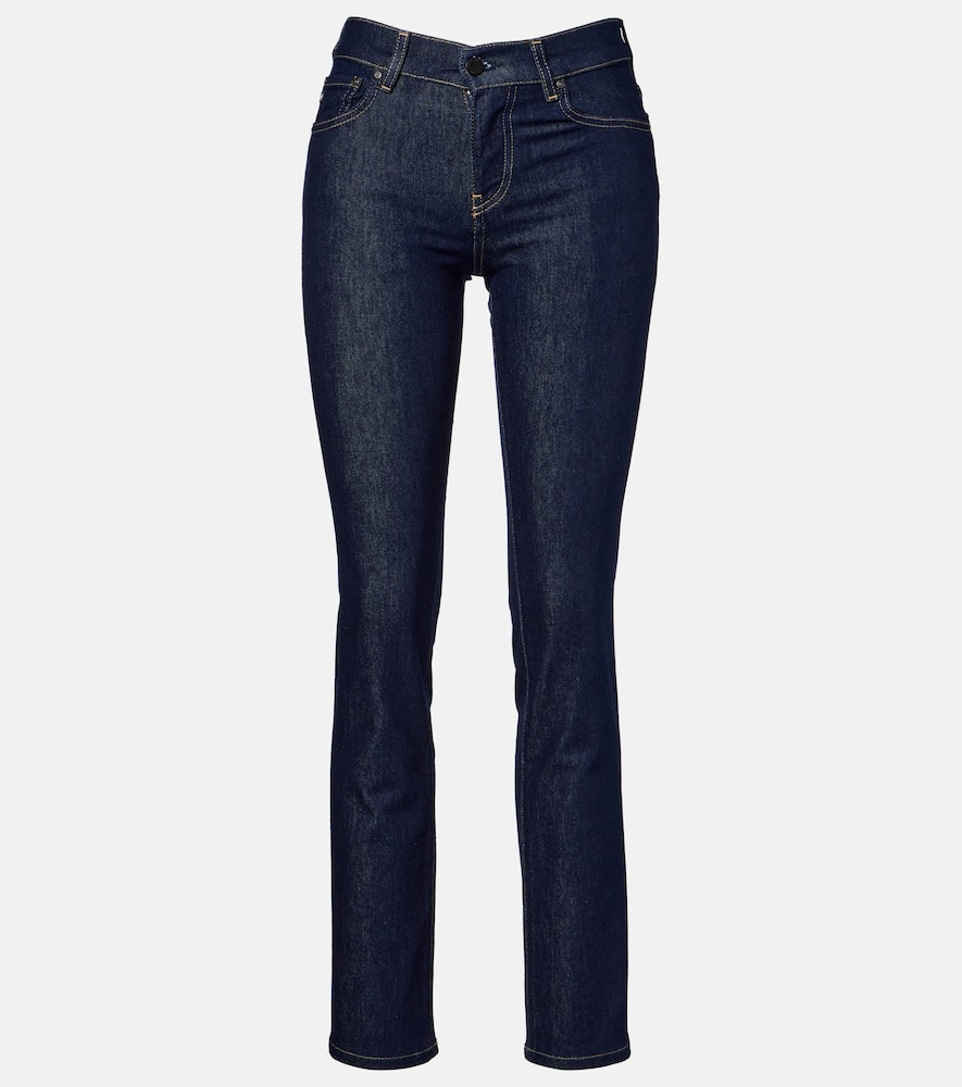 Cologne mid-rise straight jeans