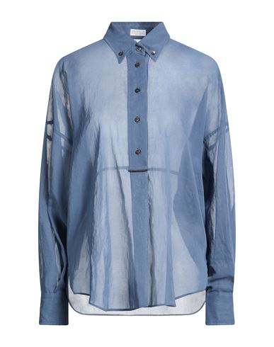 Woman Top Slate blue Size XS Cotton