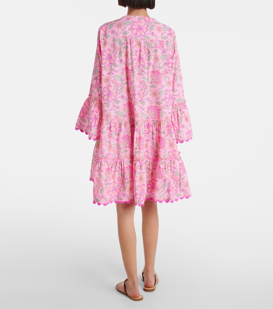 Printed cotton minidress