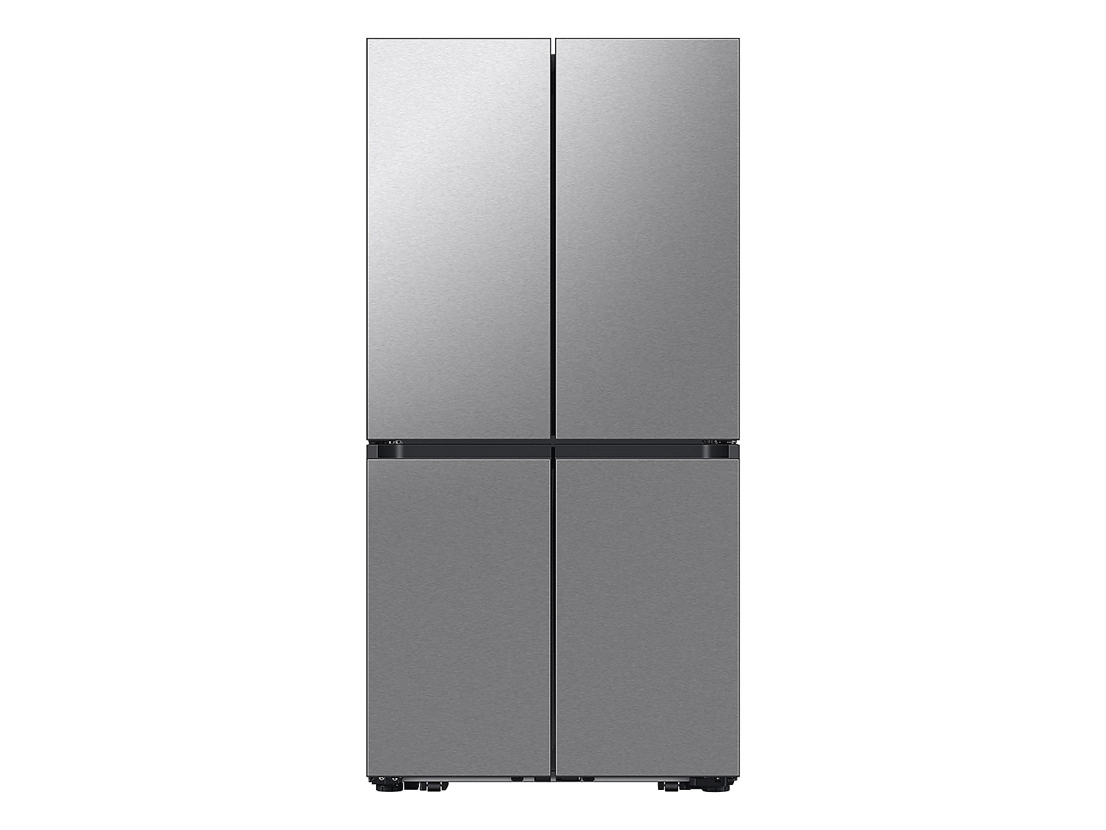 Bespoke Counter Depth 4-Door Flex™ Refrigerator (23 cu. ft.) with Beverage Center ™ in Stainless Steel - (with Customizable Door Panel Colors)