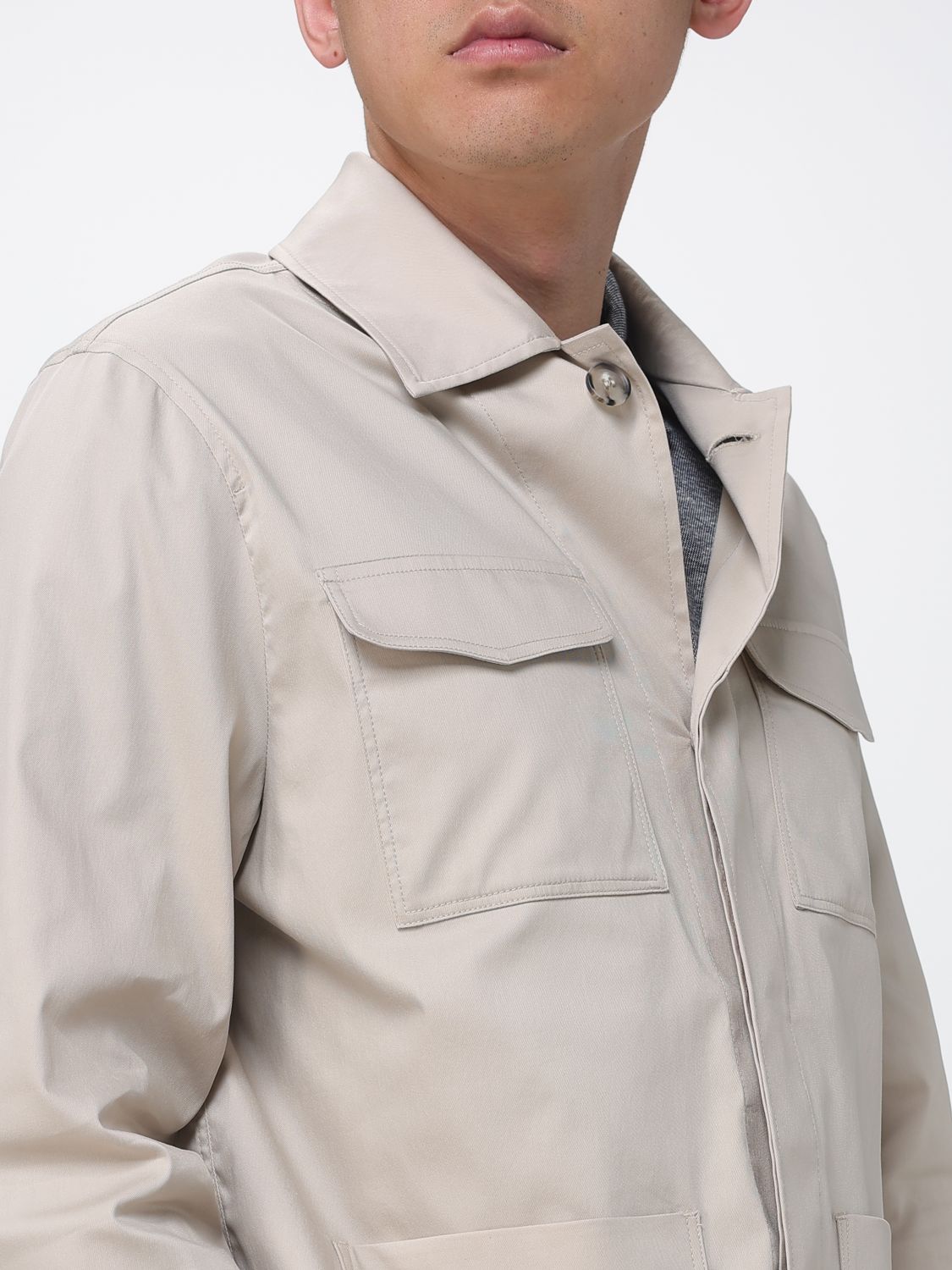 Shirt Men color Beige