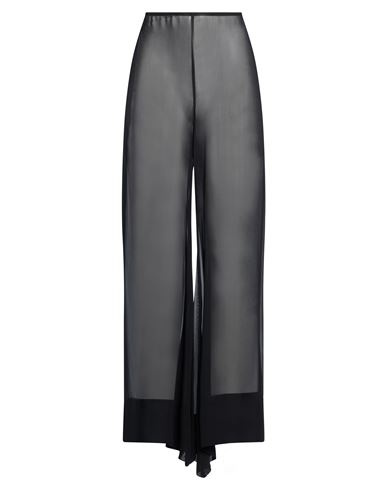 Woman Pants Black Size M Silk