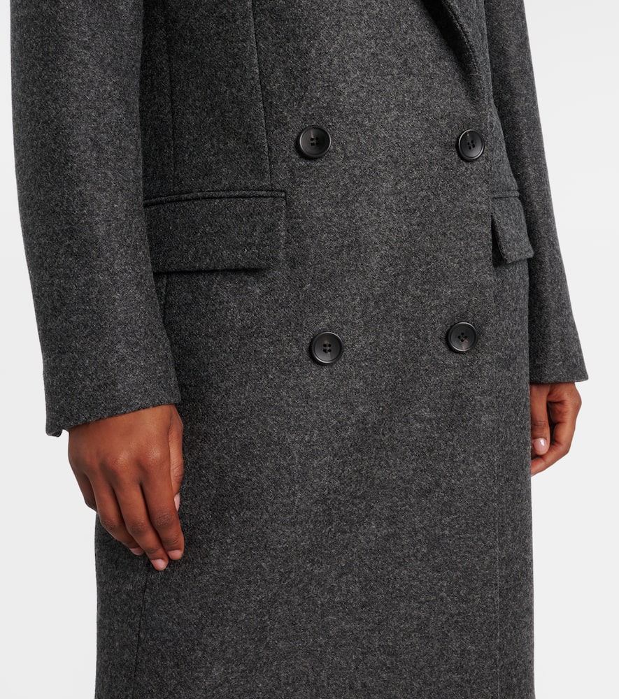 Irene double-breasted virgin wool coat