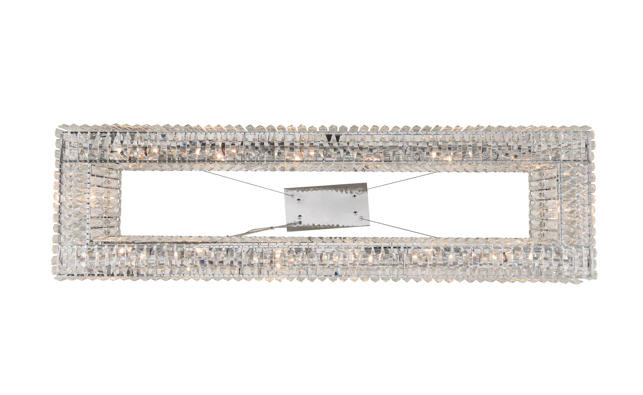 Rettangolo 14-Light 15" Pendant Light in Chrome