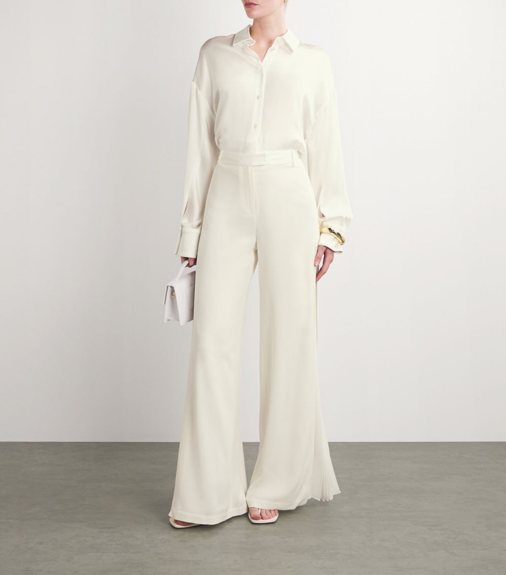 Pleated Lilo Wide-Leg Trousers
