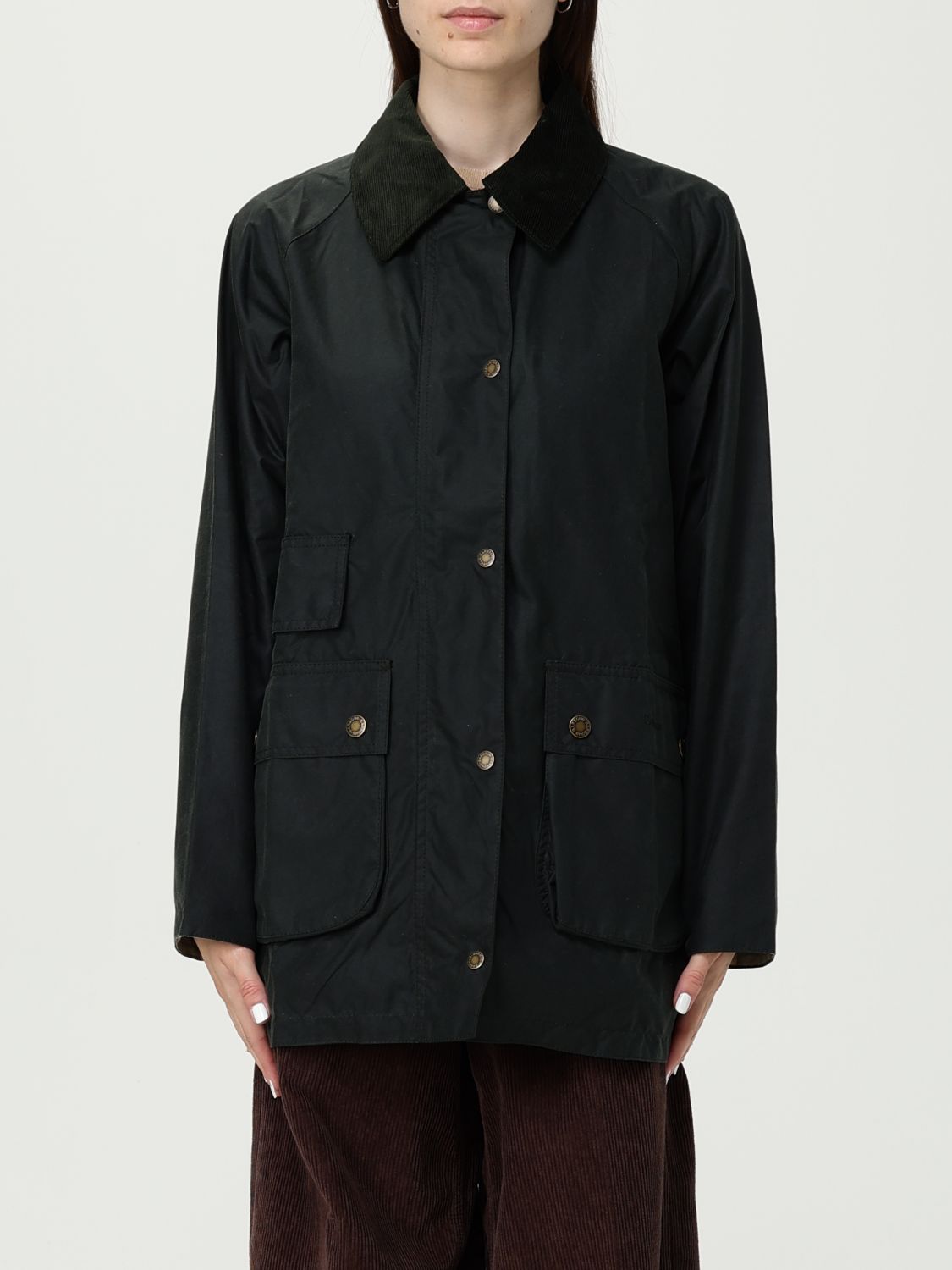 Waxed cotton coat - Green