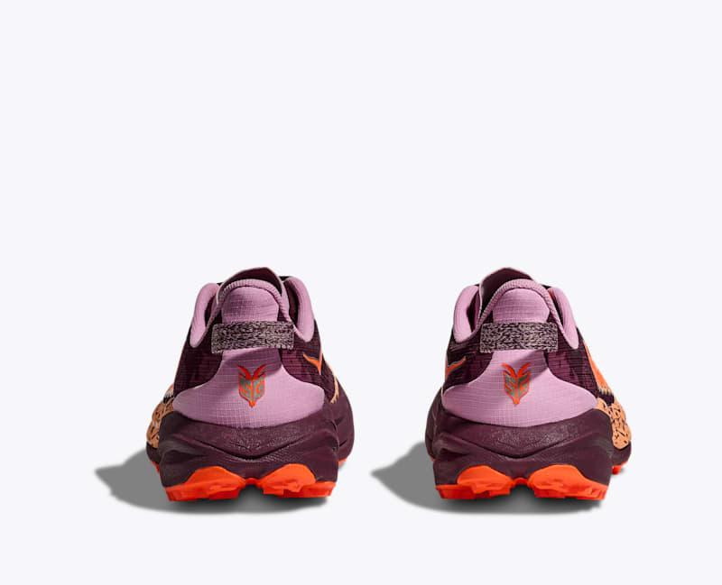 HOKA Speedgoat 6 Shoes in Flower Nectar/Neon Tangerine