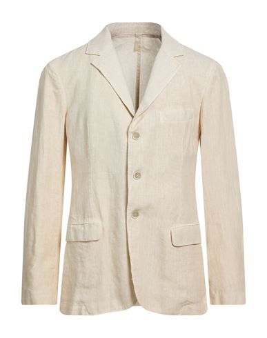 Man Blazer Cream Size S Linen